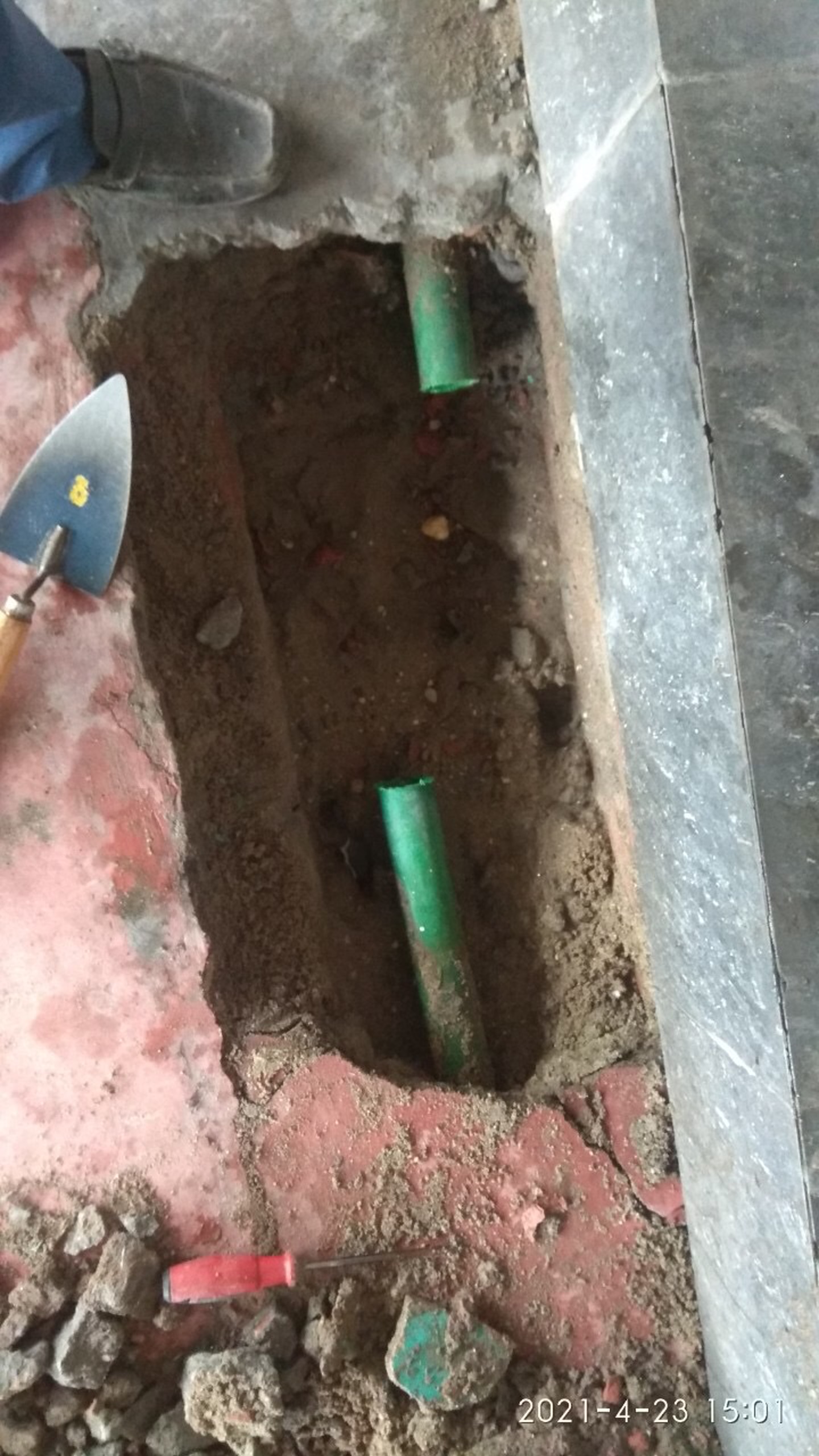 Đường ống nước bị vỡ tại Hải Phòng